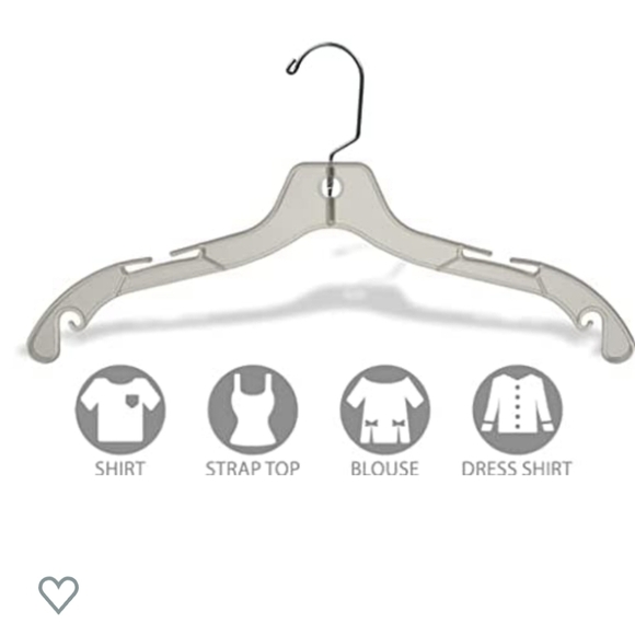 Bundle of 10 Clear Plastic Swivel Hook Hangers Home Storage Organization Closet - Picture 5 of 10